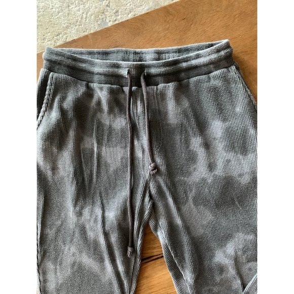 RDI thermal tie dye jogger Pants black grey AFALLON M - Picture 3 of 5